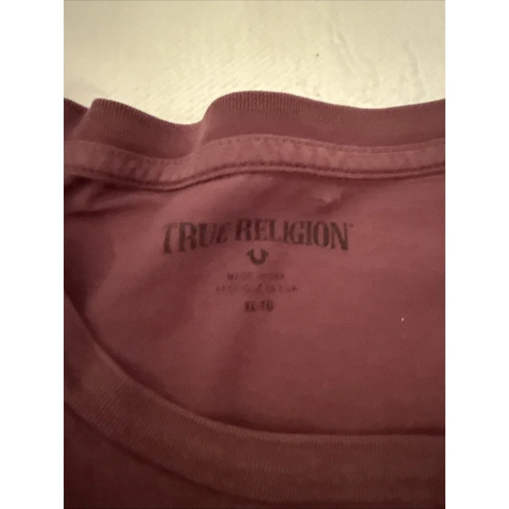 True religion extra large T-shirt Red Grunge‎ !!